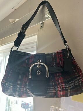 Coach Soho Tartan Plaid Shoulder Bag Y2K